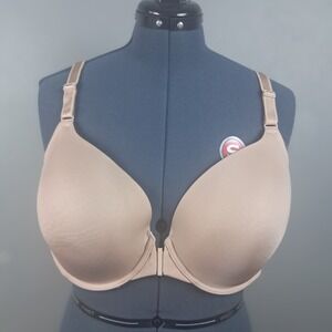 Torrid Curve Bra Womens 42DD Nude Front Close Full Coverage T Shirt Smooth